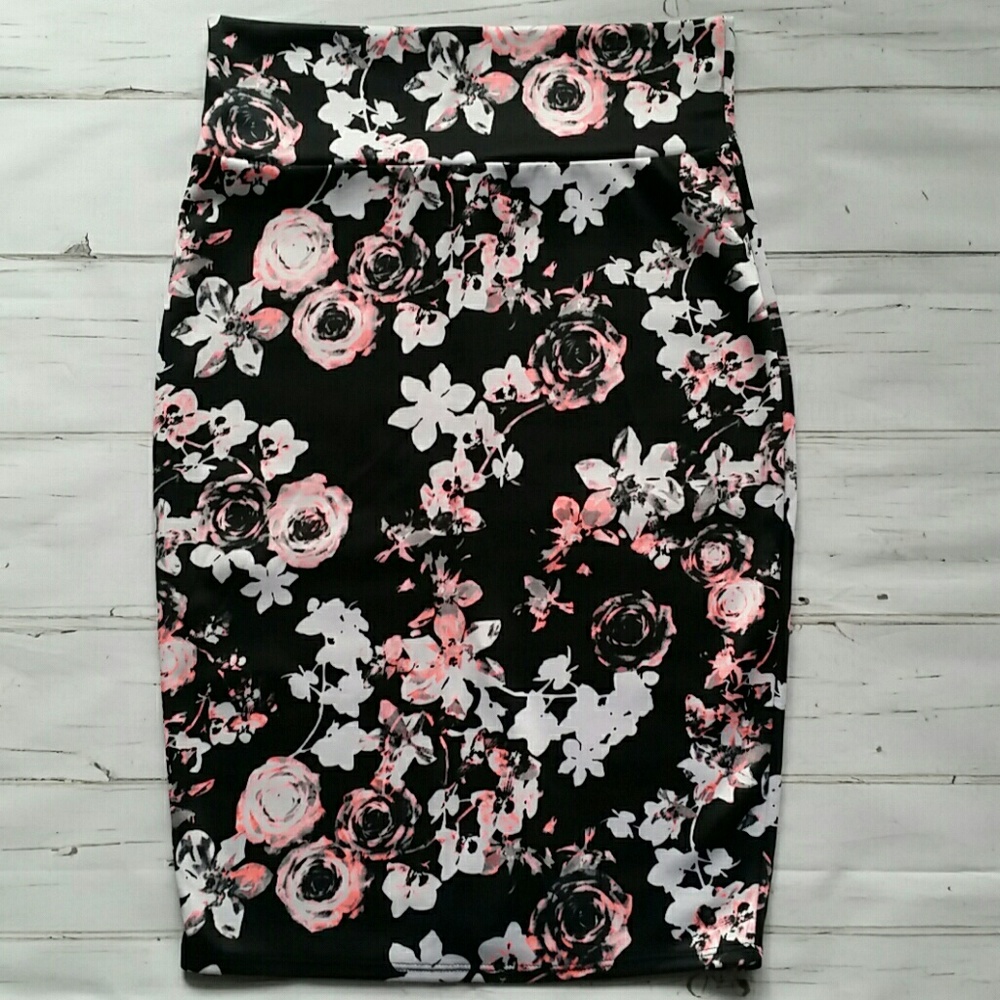 Floral Bodycon Skirt